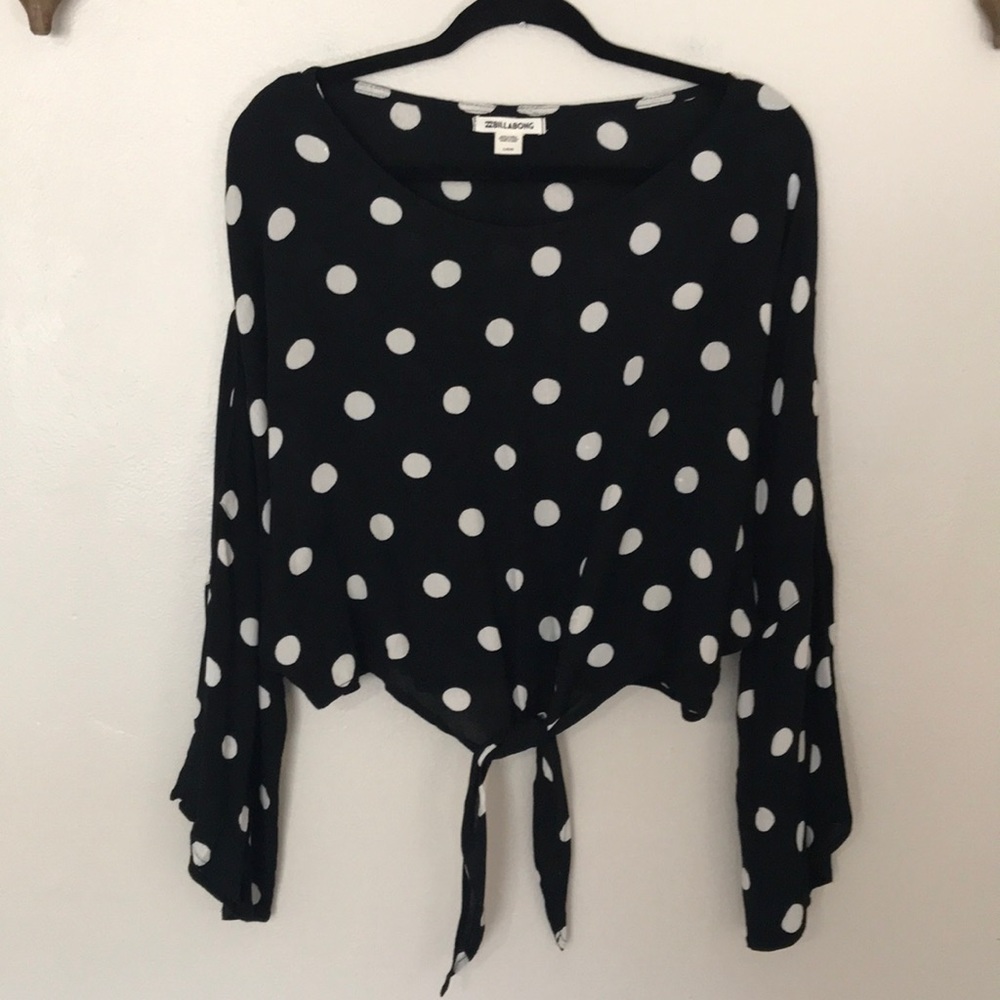 Like New Billabong Polka Dot Top. Large